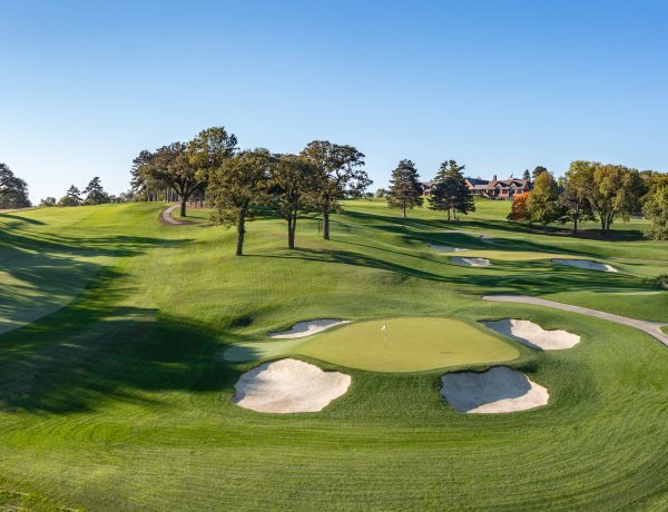 lay-out van een golfbaan